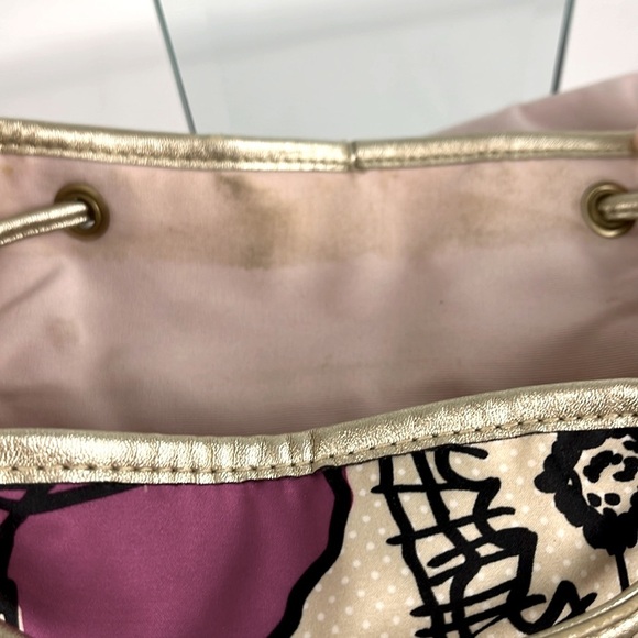 Coach Poppy Kyra Floral Fabric Backpack 81278-F19284 Cream Magenta Pink Fuchsia - Picture 11 of 16